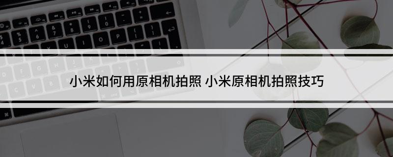 九游娱乐：小米如何用原相机拍照小米原相机拍照技巧