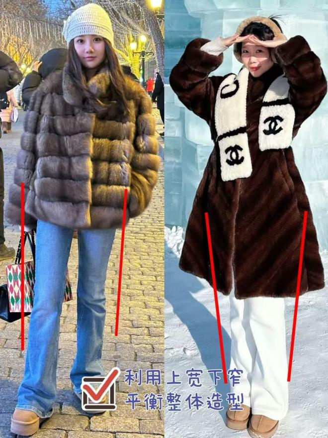 被哈尔滨女生惊艳了！满街都是“上半身皮草下半身雪地靴”打扮(图9)
