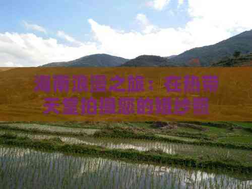海南浪漫之旅：在热带天堂拍摄您的婚纱照(图7)
