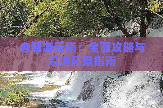 自驾游云南：全面攻略与沿途风景指南