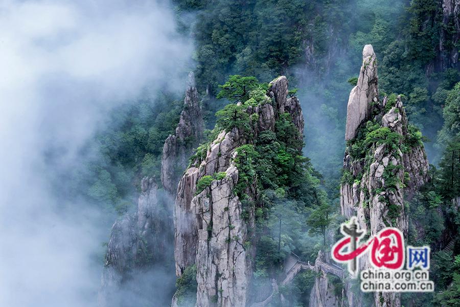 九游娱乐：只有一个黄山：云雾缭绕渲染美景处处如画(图3)